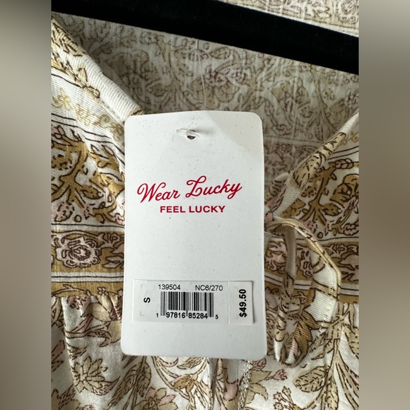 Lucky Brand Brown, Pink and  White Floral Blouse - Picture 6 of 13